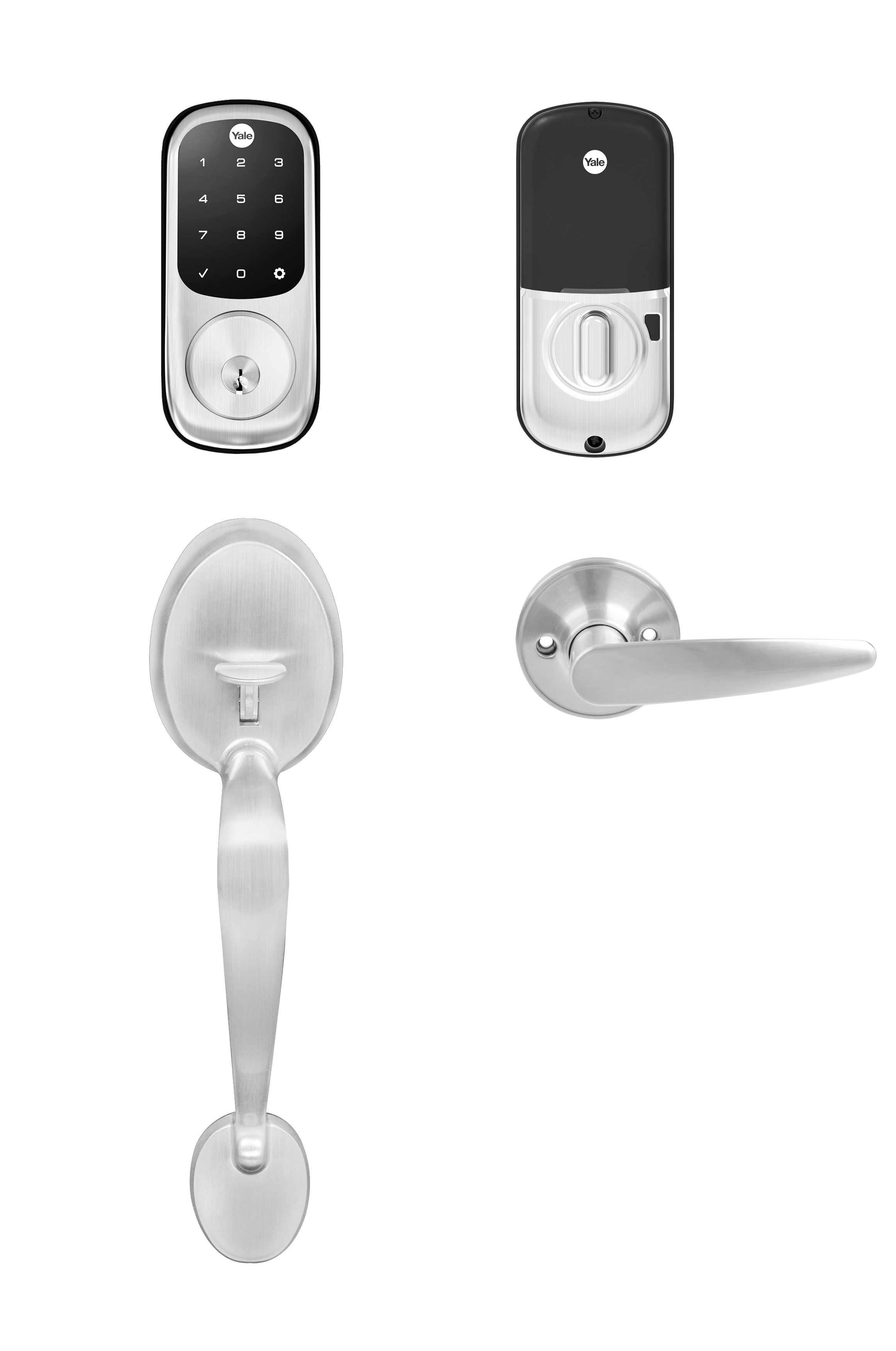Assure Lock™ Deadbolt Entrance Set Combo Yale