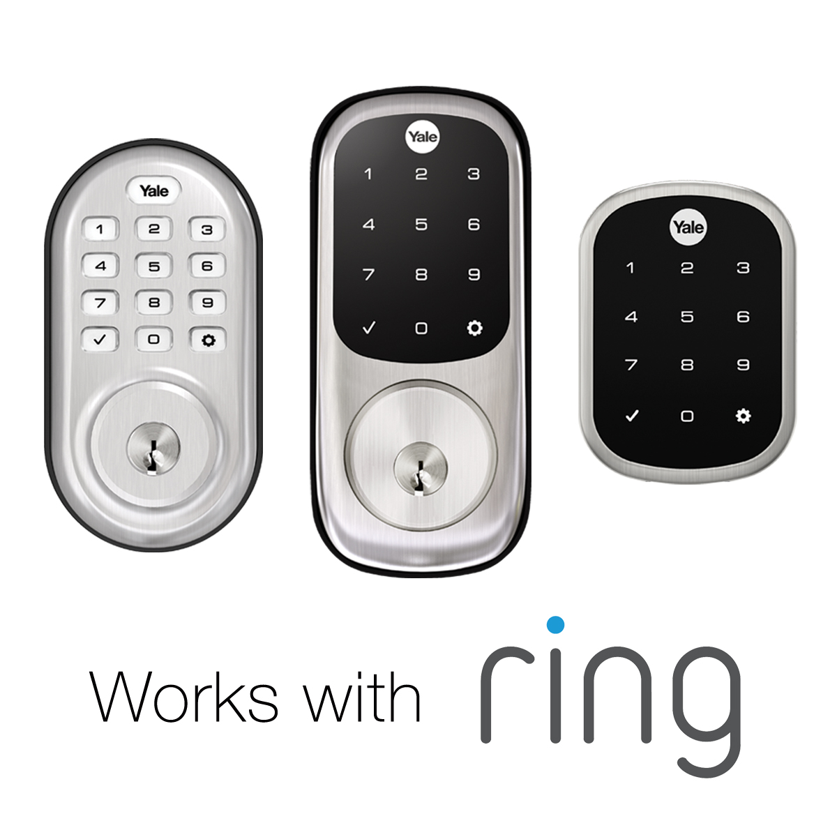 Yale Assure Lock With Z-Wave Smart Keypad Deadbolt -Works With Ring ...