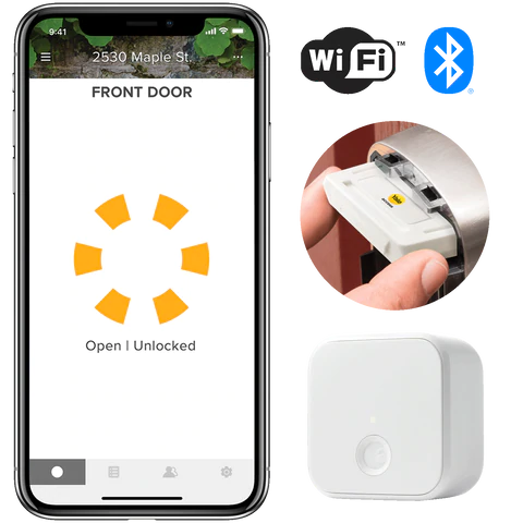Google Assistant Satin Nickel Wi-FI Smart Lock with Cambridge Knob Yale Assure Lock Touchscreen Phillips Hue and Samsung SmartThings Works with The Yale Access App HomeKit Alexa 